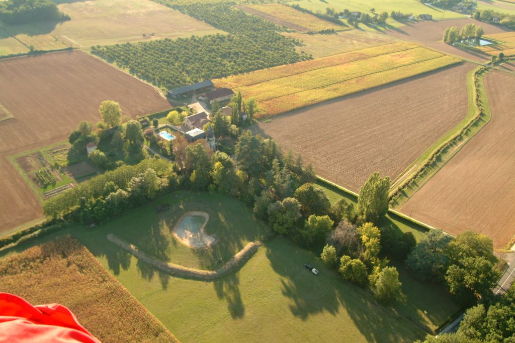 the Chateau from the air.